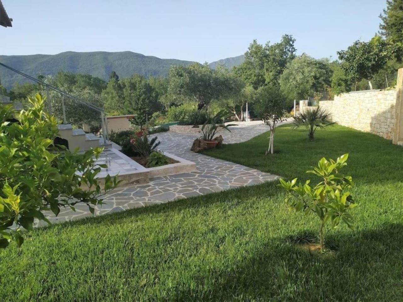 Petra House Villa Áno Korakiána Exteriör bild