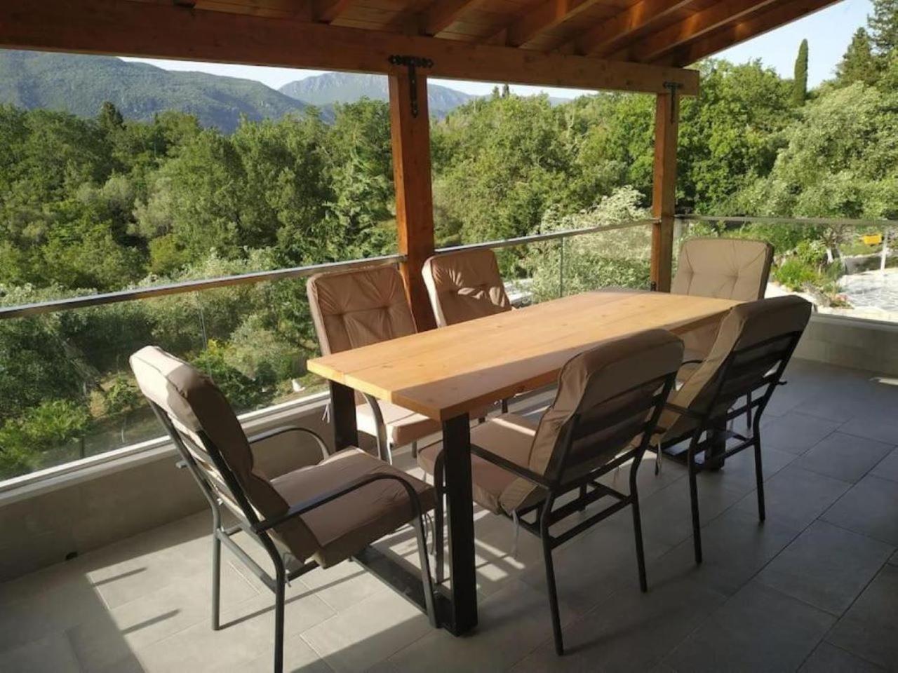 Petra House Villa Áno Korakiána Exteriör bild