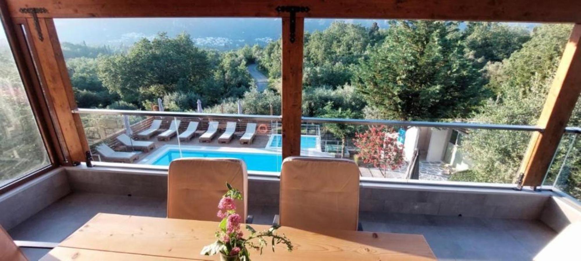 Petra House Villa Áno Korakiána Exteriör bild