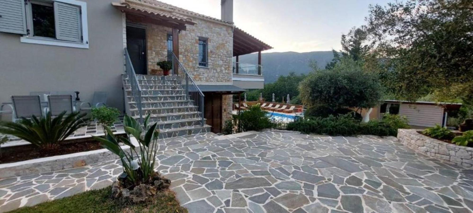 Petra House Villa Áno Korakiána Exteriör bild
